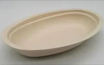 وعاء قابل للتحميد من ألياف قصب السكر وقصب السكر